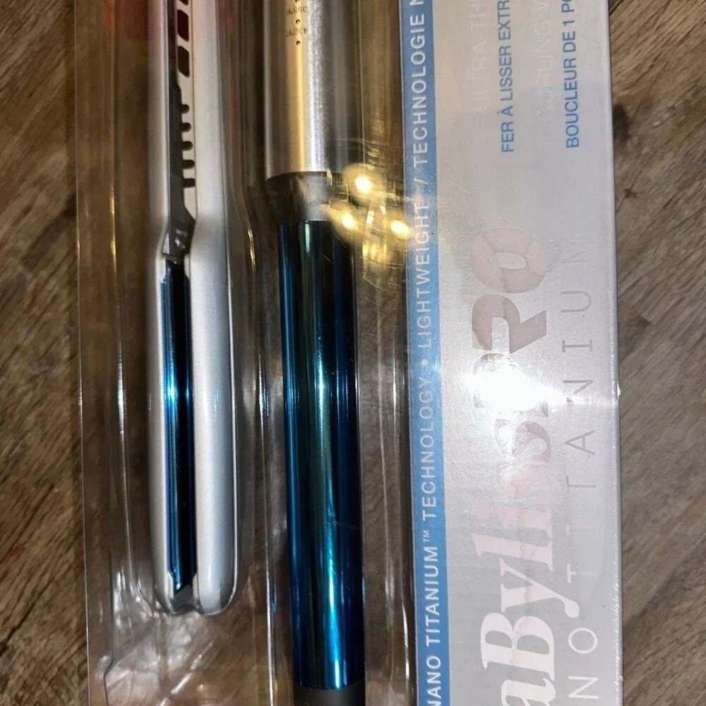 Babyliss PRO Nano‎ Titanium Ultra Thin Flat Iron & Curling Wand Limited